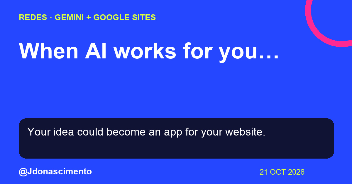 From a Gemini idea to an interactive tool on your site. Illustrative example: a quotation calculator.. . Illustrative diagram.