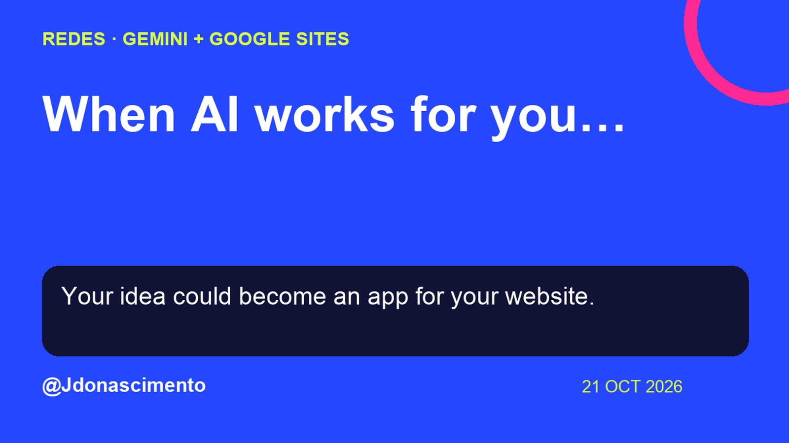 From a Gemini idea to an interactive tool on your site. Illustrative example: a quotation calculator.. . Illustrative diagram.