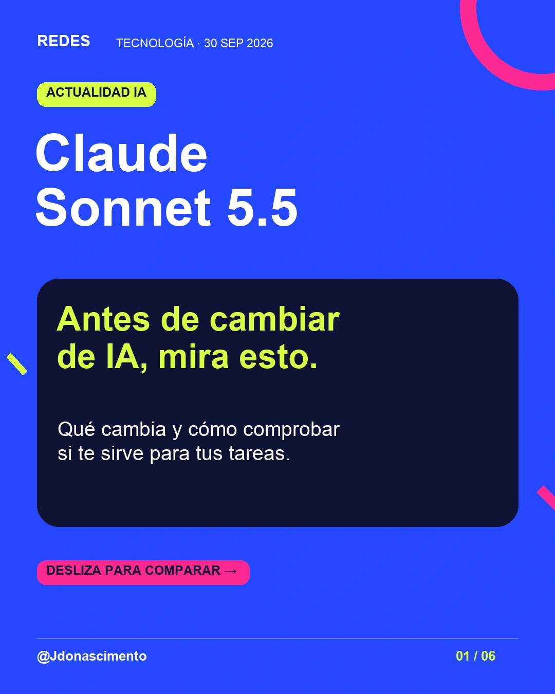 Portada azul: Claude Sonnet 5.5, antes de cambiar de IA, mira esto.